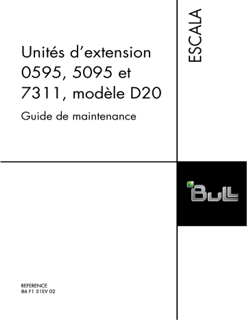 Bull Power6 - 0595, 5095, and 7311 Model D20 Manuel utilisateur | Fixfr