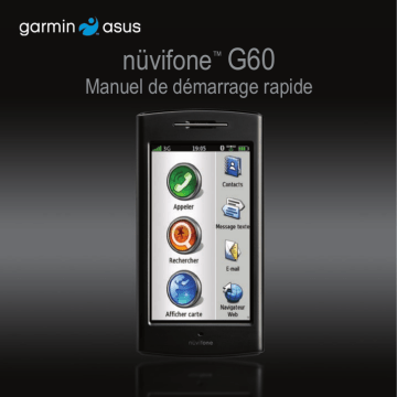 Garmin Nüvifone G60 Manuel utilisateur | Fixfr