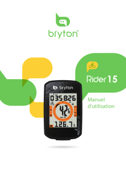 Bryton Rider 15 Manuel utilisateur