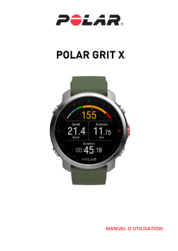 Polar Grit X Manuel utilisateur