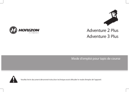 Horizon Fitness Adventure 2 Plus Manuel utilisateur