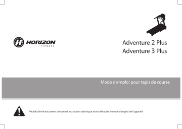 Manuel du propriétaire | Horizon Fitness Adventure 2 Plus Manuel utilisateur | Fixfr