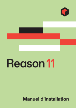 Propellerhead Reason 11.0 Manuel utilisateur