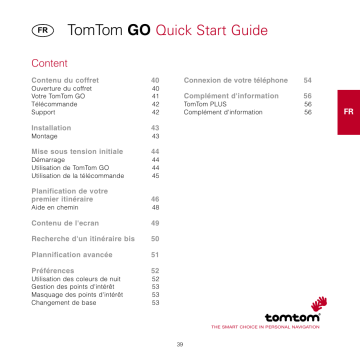 TomTom GO 500, GO 300, GO 700 Guide de démarrage rapide | Fixfr
