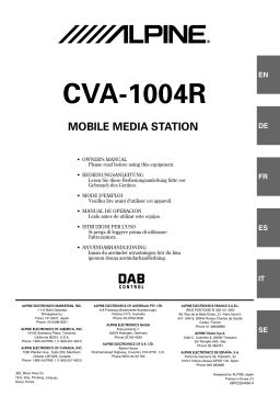 Alpine CVA-1004R-RR Manuel utilisateur