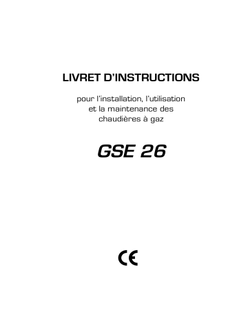 Manuel du propriétaire | CALORTEC GSE 26 Manuel utilisateur | Fixfr