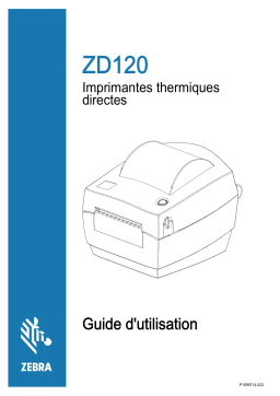 Zebra ZD120 Manuel utilisateur