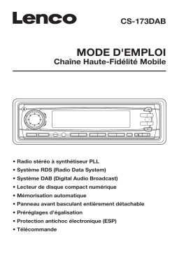 Lenco CS-173 DAB Manuel utilisateur