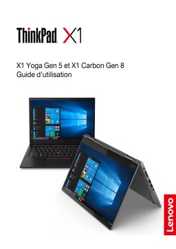 Lenovo ThinkPad X1 Yoga Gen 5 Manuel utilisateur