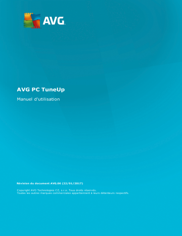 PC TuneUp 2016 | Mode d'emploi | AVG PC TuneUp 2015 Manuel utilisateur | Fixfr
