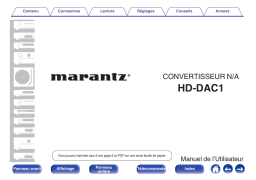 Marantz HD-DAC1 Manuel utilisateur