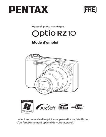 Pentax Série Optio RZ10 Mode d'emploi | Fixfr