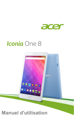 Iconia One 8 B1-830 | Acer Iconia B1-830 Manuel utilisateur | Fixfr