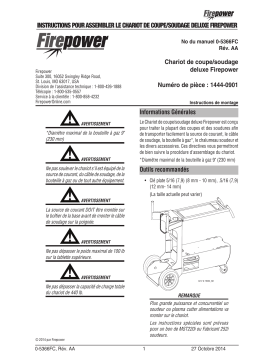 ESAB Assembling the Firepower Deluxe Cutting/Welding Cart Manuel utilisateur