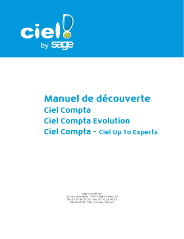 Compta 2014 Windows | Ciel Compta Évolution 2014 Windows Manuel utilisateur | Fixfr