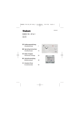 THEBEN RAMSES 784 HF Set 1 Manuel utilisateur