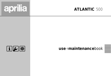 Manuel du propriétaire | APRILIA ATLANTIC 500 Manuel utilisateur | Fixfr