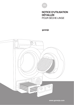 Gorenje DE7B Sèche-linge à condensation Manuel utilisateur