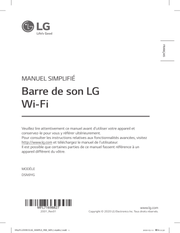 LG DSN9YG Mode d'emploi | Fixfr