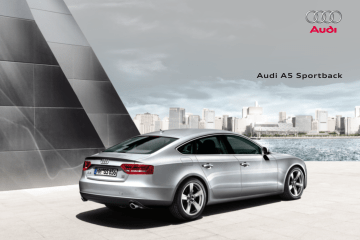 Manuel du propriétaire | Audi A5 SPORTBACK Manuel utilisateur | Fixfr