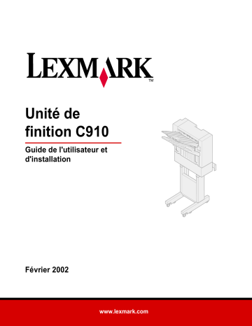 Manuel du propriétaire | Lexmark C910 Manuel utilisateur | Fixfr