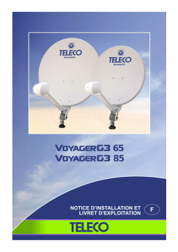 Teleco Voyager G3 65/85 LNB S1 Manuel utilisateur