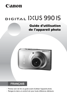 Canon IXUS 990 IS Manuel utilisateur