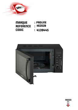 Proline GM20W Manuel utilisateur