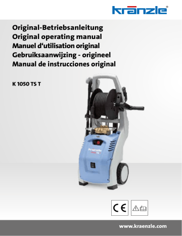Manuel du propriétaire | Kranzle 1050 TS T1050P Manuel utilisateur | Fixfr