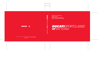 Manuel du propriétaire | Ducati GT 1000 TOURING Manuel utilisateur | Fixfr