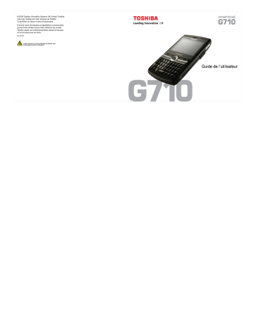 Mode d'emploi | Toshiba G710 Portégé Manuel utilisateur | Fixfr