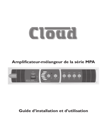 MPA SERIES | Cloud MPs Series Manuel utilisateur | Fixfr