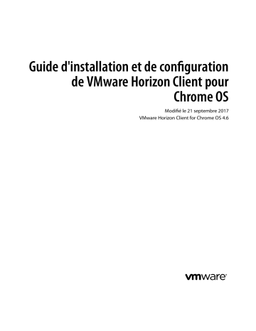 Mode d'emploi | VMware Horizon Client 4.6 Manuel utilisateur | Fixfr