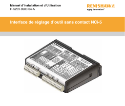 Renishaw NCi-5 non-contact tool setting interface Manuel utilisateur