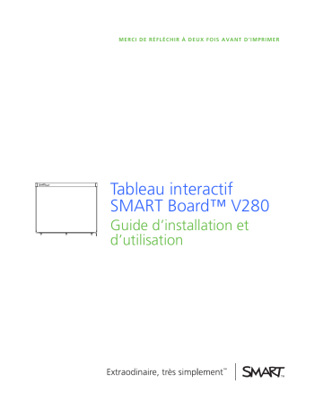 SMART Technologies Board V280 Mode d'emploi | Fixfr