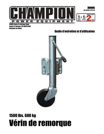 Champion Power Equipment 80005 Manuel utilisateur | Fixfr