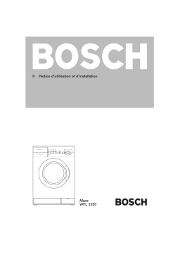 Bosch WFL2250FG/01 Washing Machine Manuel utilisateur