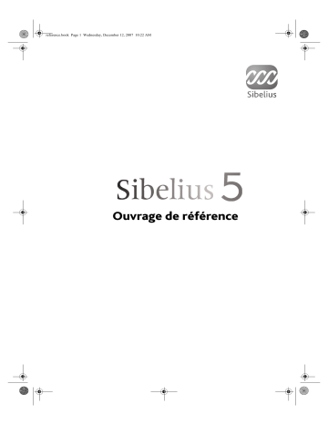 Manuel du propriétaire | Sibelius SIBELIUS 5.1 Manuel utilisateur | Fixfr