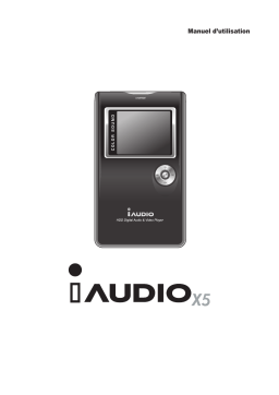 Cowon iAudio X5 Manuel utilisateur