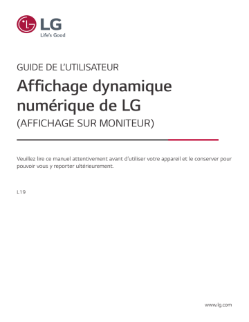 LG 55VL7F-A Mode d'emploi | Fixfr