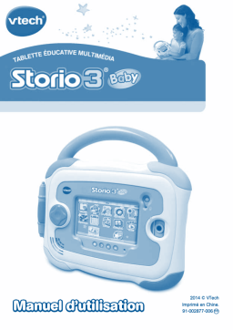 VTech Storio 3 Baby Manuel utilisateur