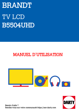 Brandt B5504UHDB4304UHD Manuel utilisateur