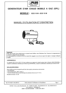 S.PLUS ECO 15 M Manuel utilisateur