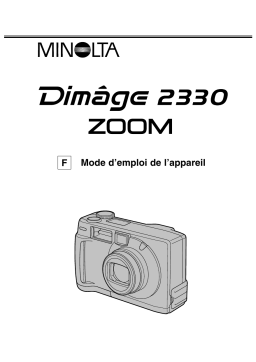 KONICA Dimage 2330 Zoom Mode d'emploi