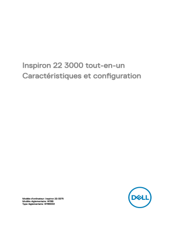 Dell Inspiron 3275 desktop Manuel utilisateur | Fixfr