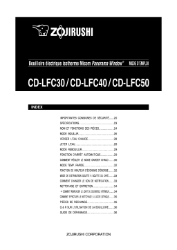 Zojirushi CD-LFC30/40/50 Manuel utilisateur