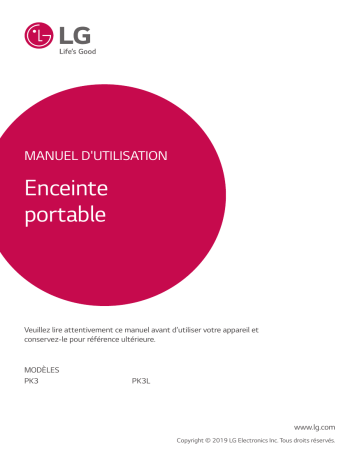 LG PK3 Manuel du propriétaire | Fixfr