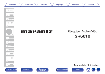 Manuel du propriétaire | Marantz SR6010 Manuel utilisateur | Fixfr