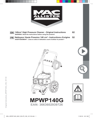 Mac Allister 4HP Mode d'emploi | Fixfr
