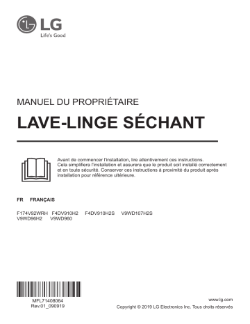 V9WD96H2 | LG V9WD960 Manuel du propriétaire | Fixfr